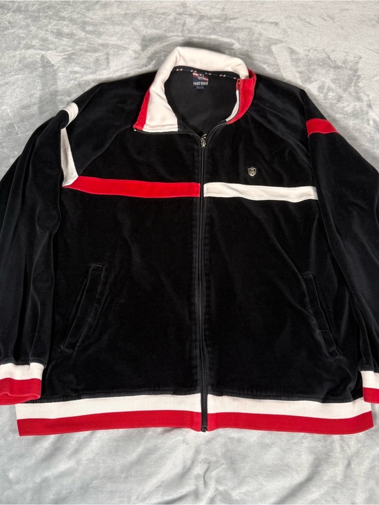 Phat Farm Other - Vintage Phat Farm Velour Track Jacket Mens 2XL Full Zip Hip Hop Y2K